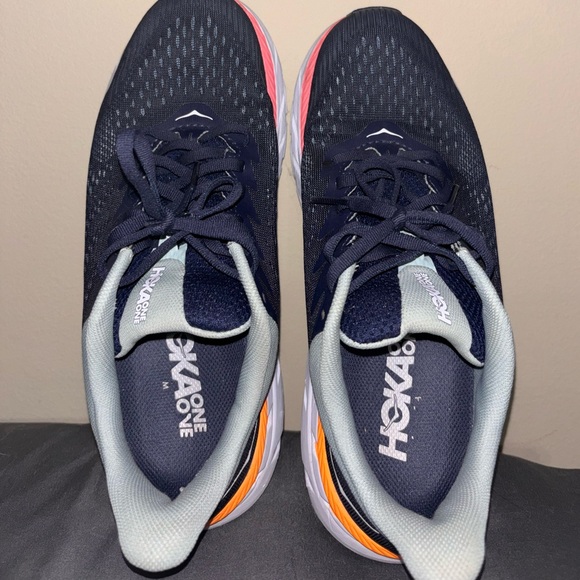 Hoka Navy and Coral Athletic Shoes - Picture 4 of 5